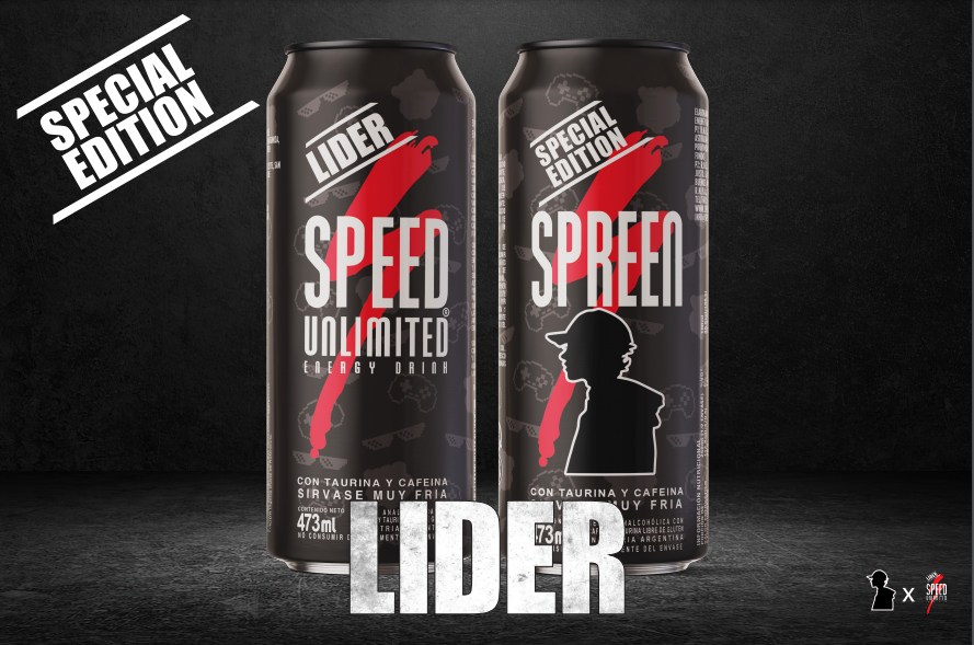 Spreen anuncia colaboración con la bebida Speed