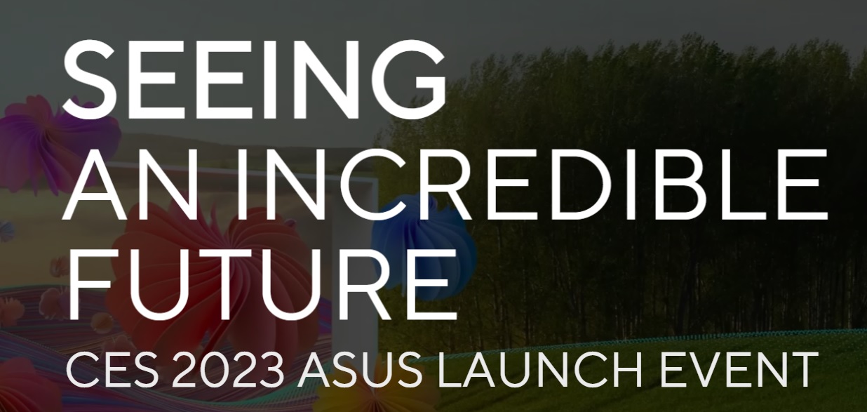 ASUS anuncia su evento virtual Seeing An Incredible Future
