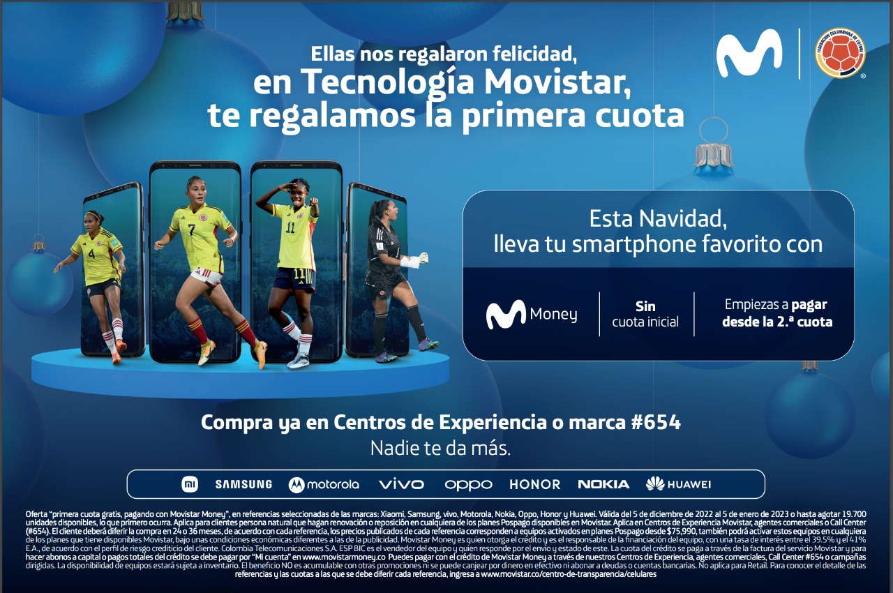 Movistar Colombia regalará la primera cuota de tu nuevo celular