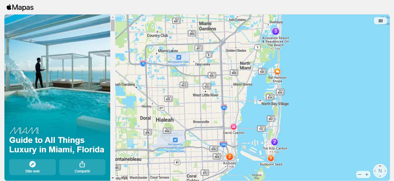 Apple Maps Guides nos ayuda a conocer mejor Miami