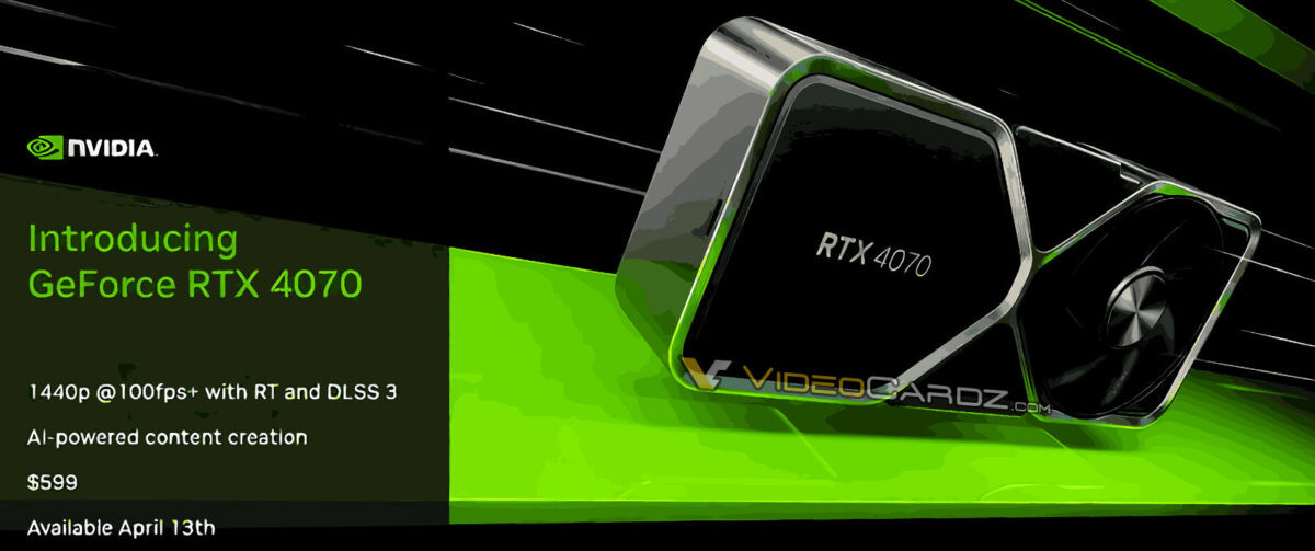Se filtran datos del rendimiento de la RTX 4070 antes de su lanzamiento