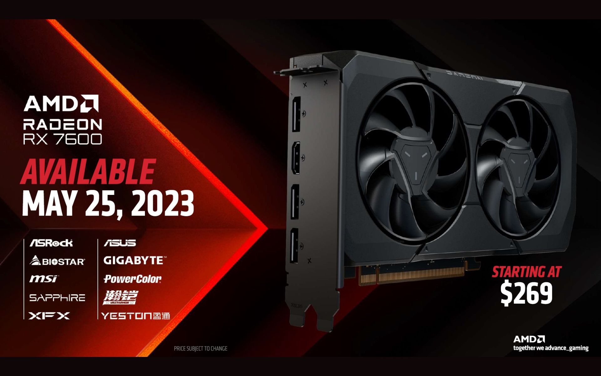 AMD presentó la Radeon RX 7600
