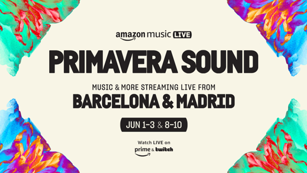 Amazon Music anuncia los artistas que transmitirán en vivo del Primavera Sound