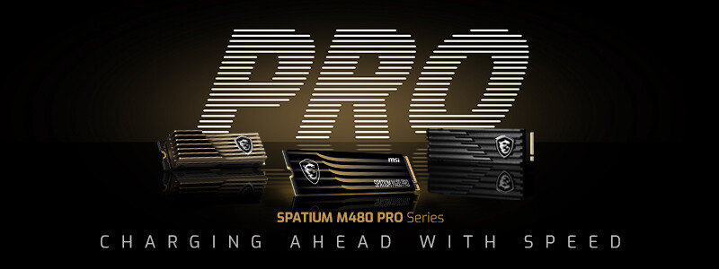 MSI anuncia los SSD SPATIUM M480 PRO