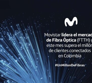 Movistar lidera el mercado de Fibra Óptica en Colombia