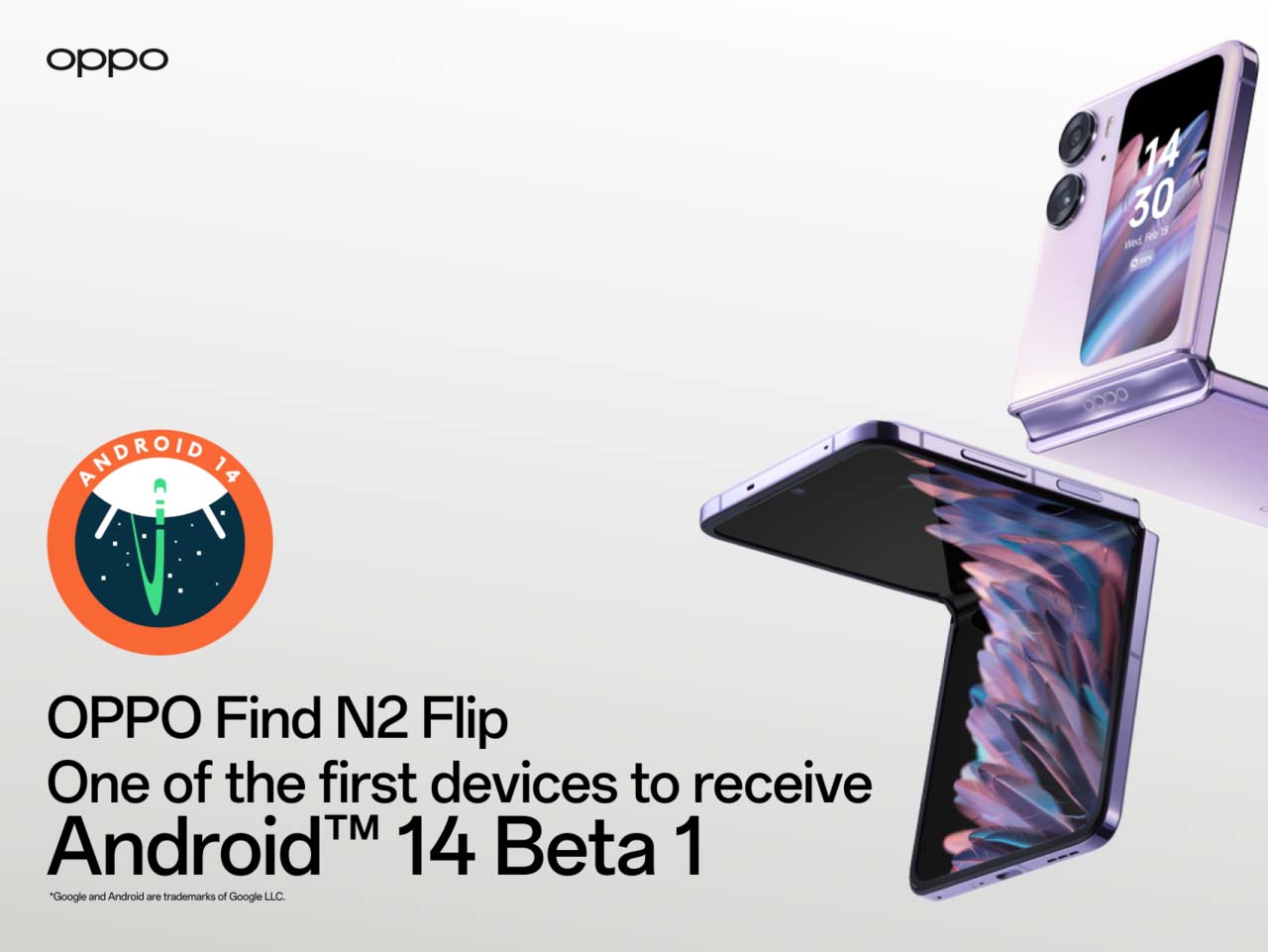 OPPO Find N2 Flip recibirá la Beta 1 de Android 14
