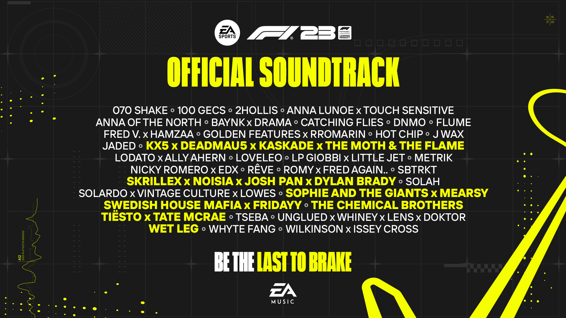EA SPORTS F1 23 presentó su banda sonora