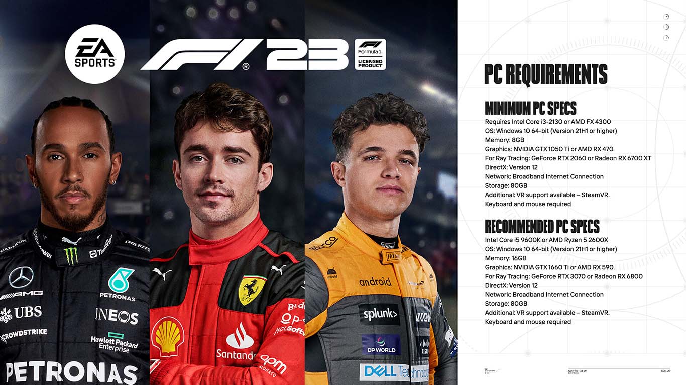 EA Sports muestra los ajustes gráficas de F1 23 en PC