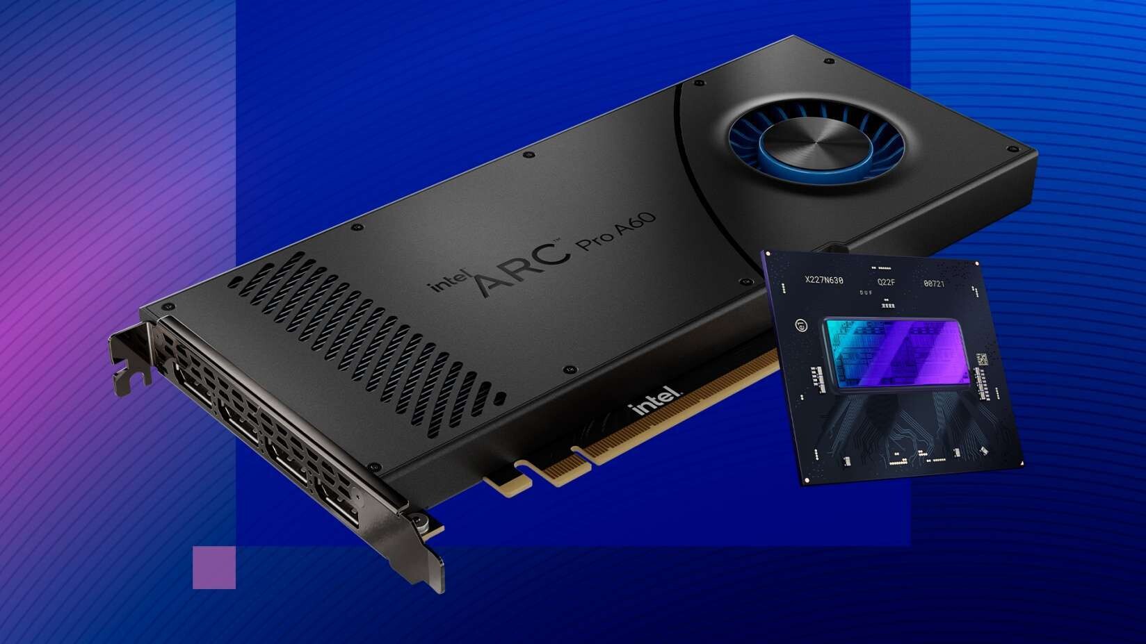 Intel anunció las tarjetas Arc Pro A60 y Pro A60M para workstations