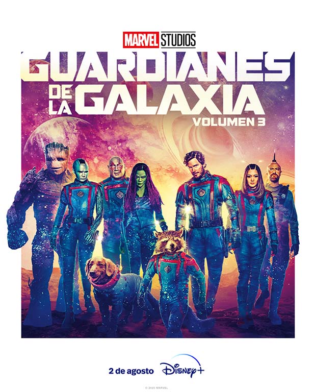 Guardianes de la Galaxia Vol.3 llegará el 2 de agosto a Disney+