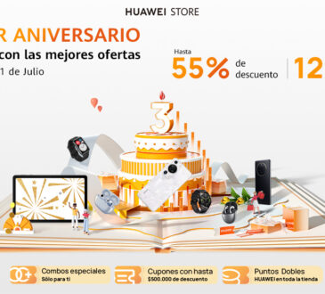 HUAWEI Store cumple tres años en Colombia y lo celebra con promociones