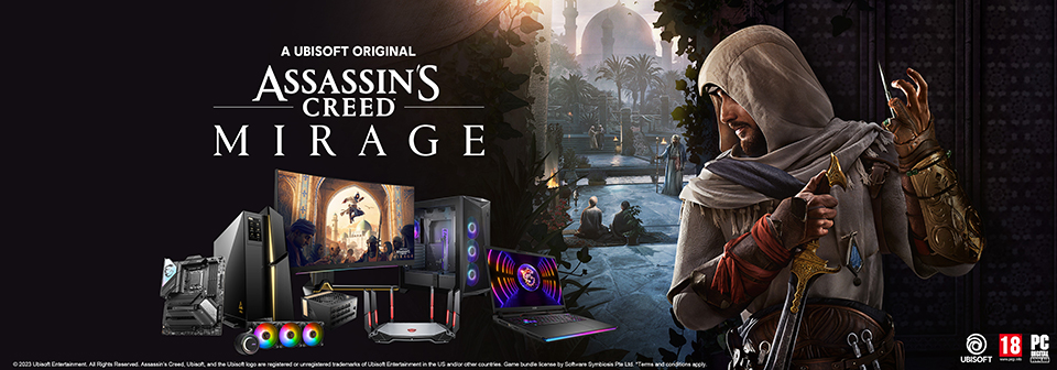 MSI y Ubisoft anuncian colaboración para Assassin's Creed Mirage