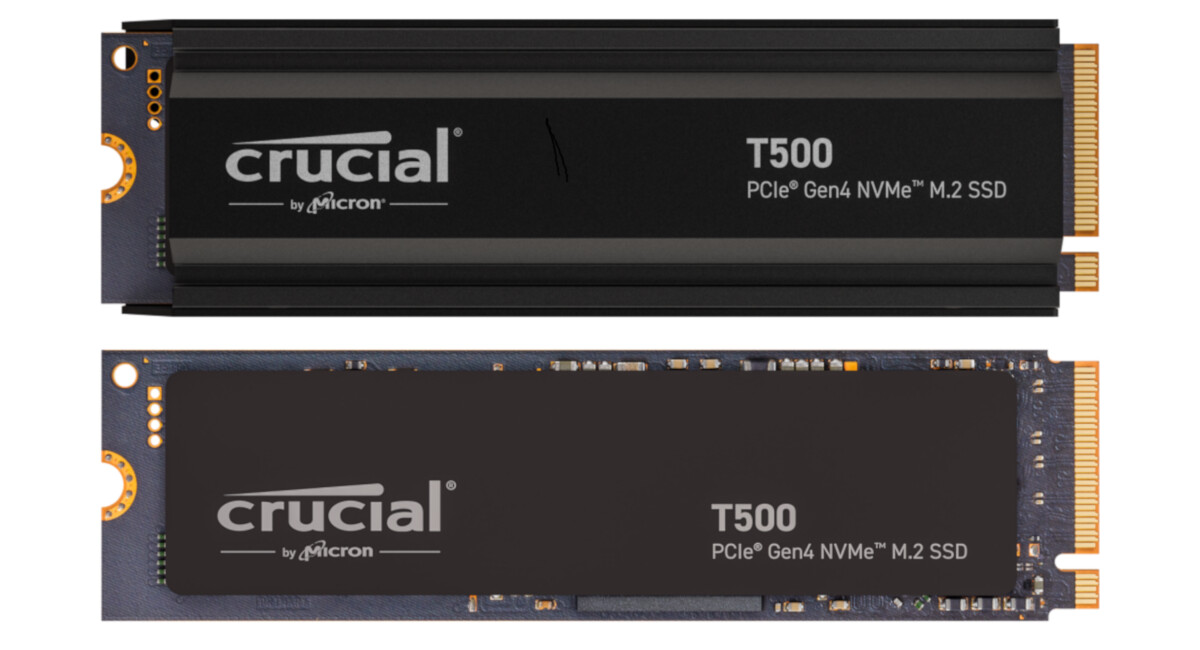 Crucial anunció el SSD T500 Gen 4 NVMe
