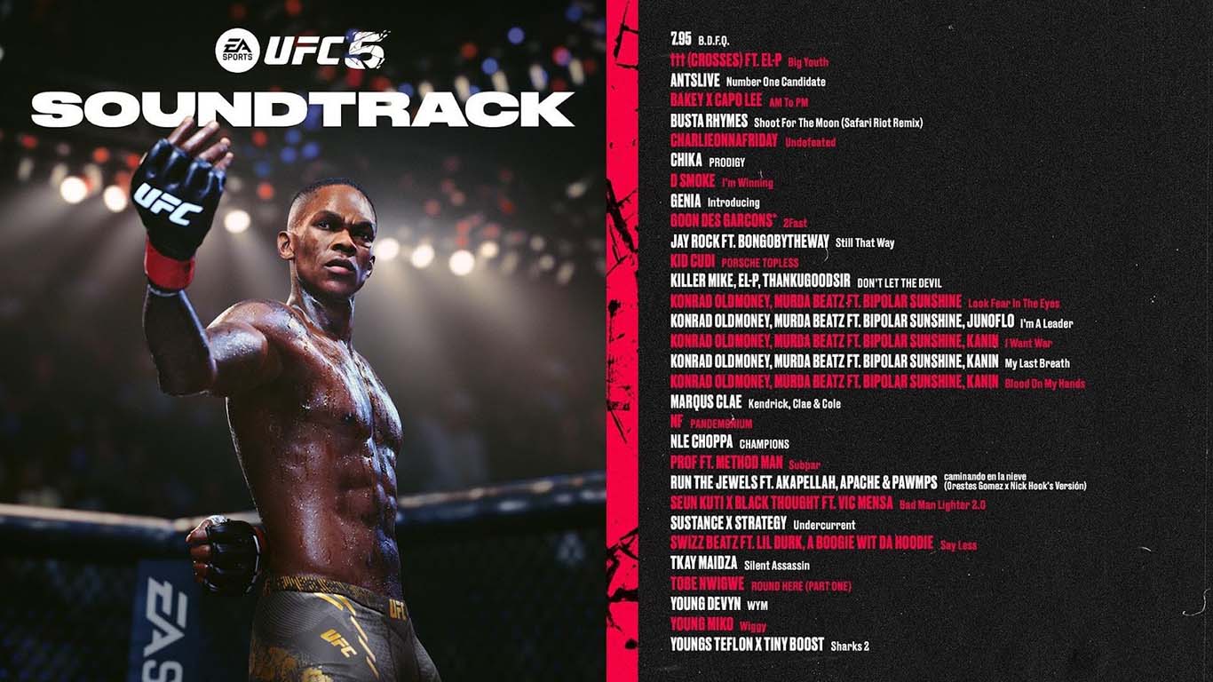 EA SPORTS UFC 5 revela su soundtrack