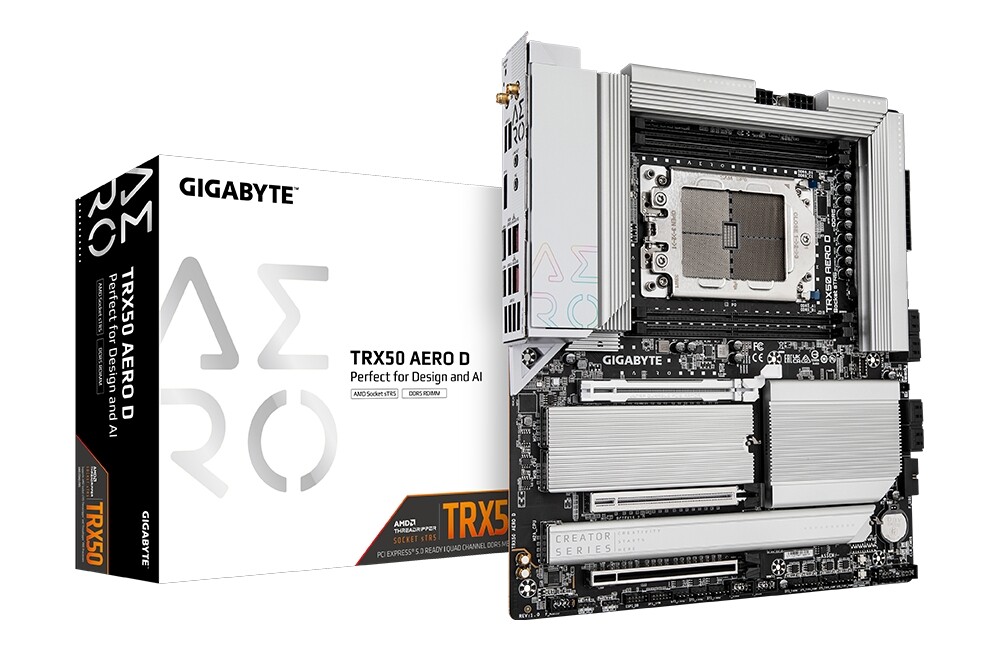 GIGABYTE anunció la motherboard TRX50 AERO D