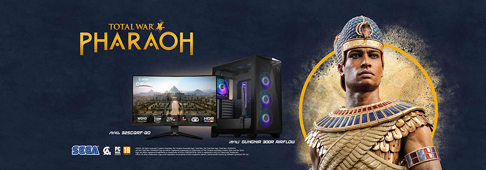 MSI anuncia colaboración con Total War: PHARAOH