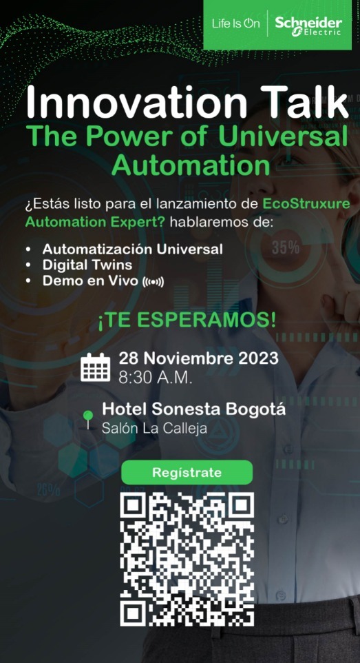 Schneider Electric celebra hoy el Innovation Talk en Bogotá
