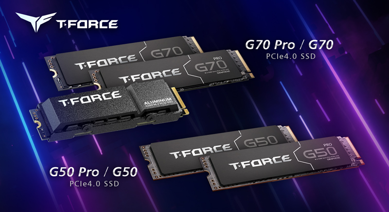 TEAMGROUP anunció los SSD T-FORCE G70 PRO, G70, G50 PRO y G50