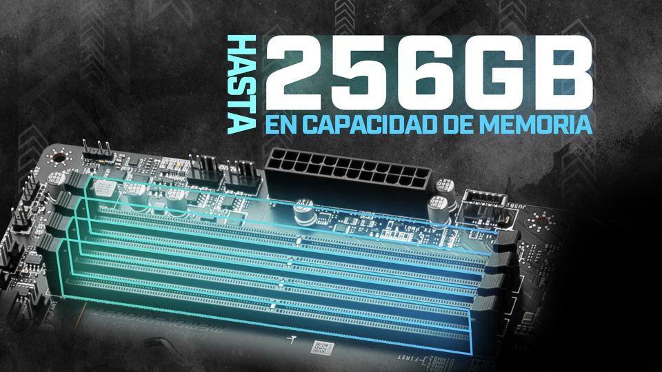 Boards MSI AM5 soportaran hasta 256GB de memoria RAM