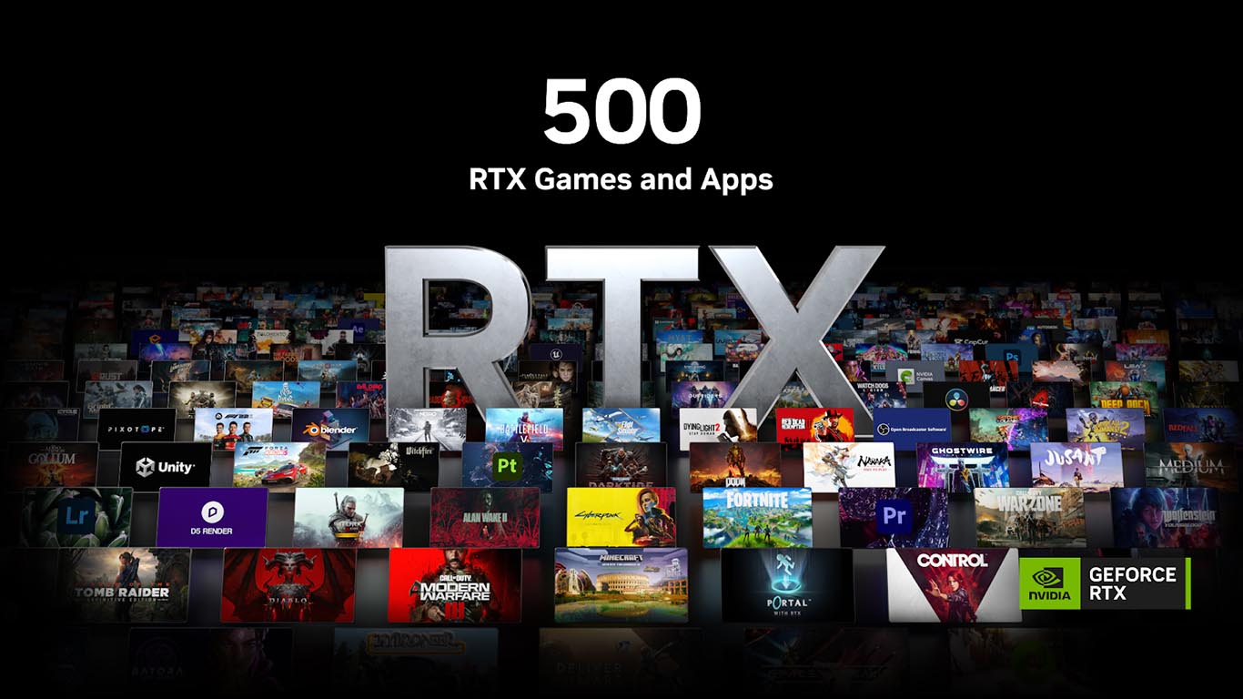 NVIDIA revela que hay más de 500 juego compatibles con RTX