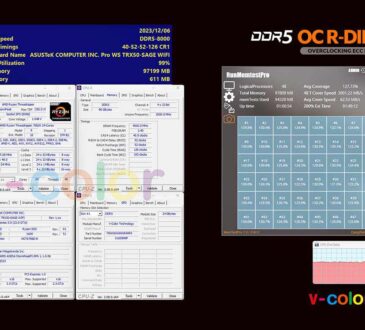 V-COLOR logra record de Overclocking DDR5 R-DIMM 96GB