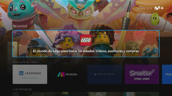 Movistar Plus+ incorpora la app de LEGO