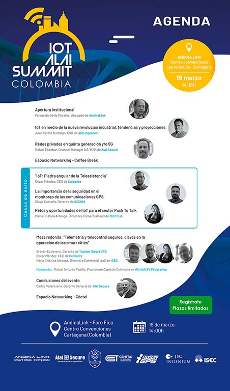 Alai IoT Summit Colombia 2024 será el 19 de marzo