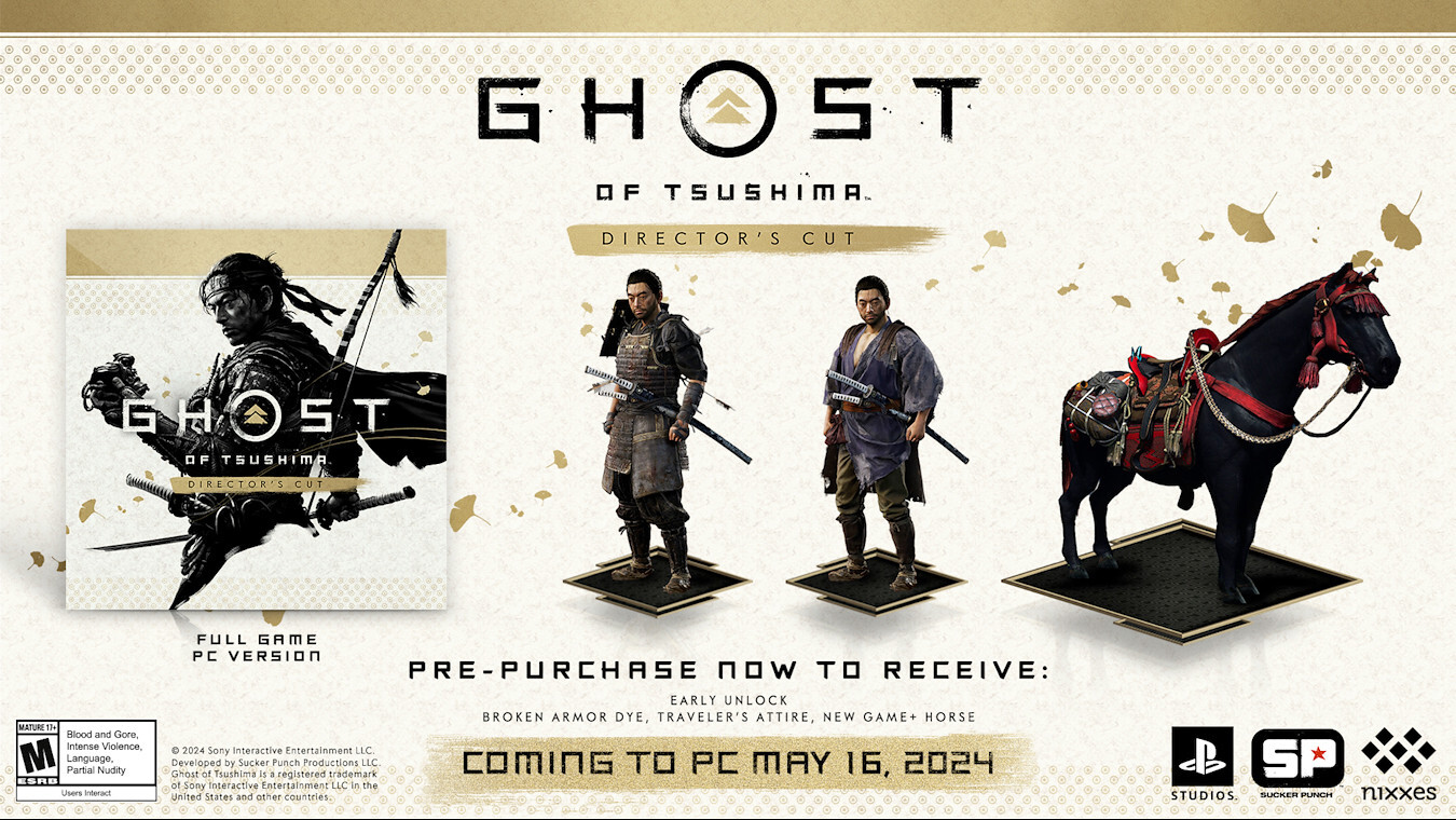 Ghost of Tsushima Director's Cut llegará a PC el 16 de mayo