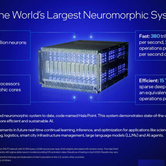 Intel construyó el sistema neuromórfico más grande del mundo