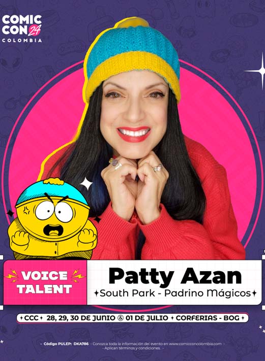 Patricia Azan estará en Comic Con Colombia 2024
