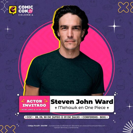 Steven John Ward estará en Comic Con Colombia 2024