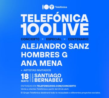Telefónica anunció el concierto Telefónica 100 Live