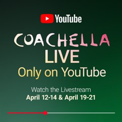 YouTube se alista para la transmisión de Coachella 2024