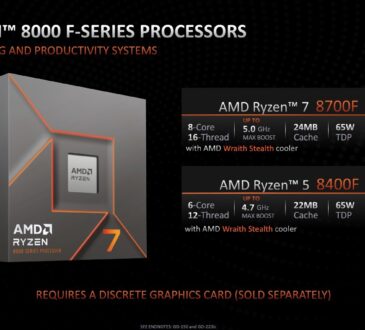 AMD anunció los procesadores Ryzen 7 8700F y Ryzen 5 8400F