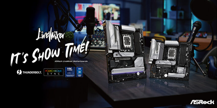 ASRock presentó sus placas Intel B860 y H810