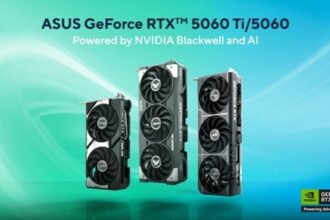 ASUS anuncia sus modelos de NVIDIA GeForce RTX 5060 y RTX 5060 Ti