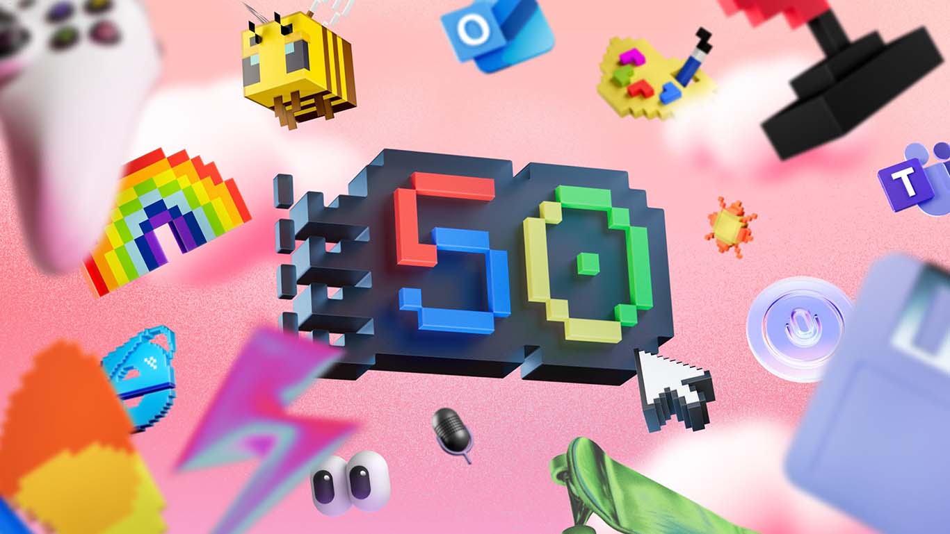 Microsoft cumple 50 años de historia