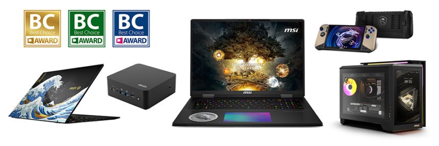 MSI recibe varios reconocimientos en COMPUTEX 2025