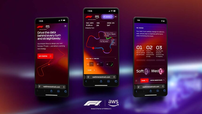 Real-Time Race Track es anunciado por la AWS y la Formula 1