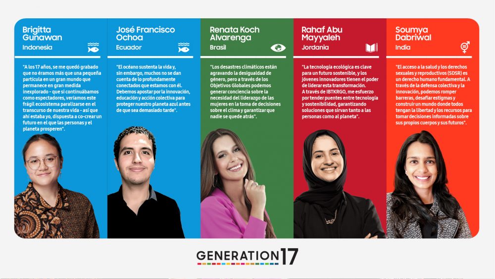 Samsung anuncia nuevos Jóvenes Líderes para Generation17