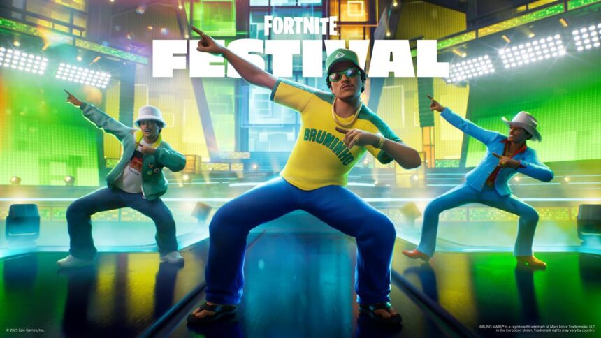 Bruno Mars ha llegado a Fortnite Festival