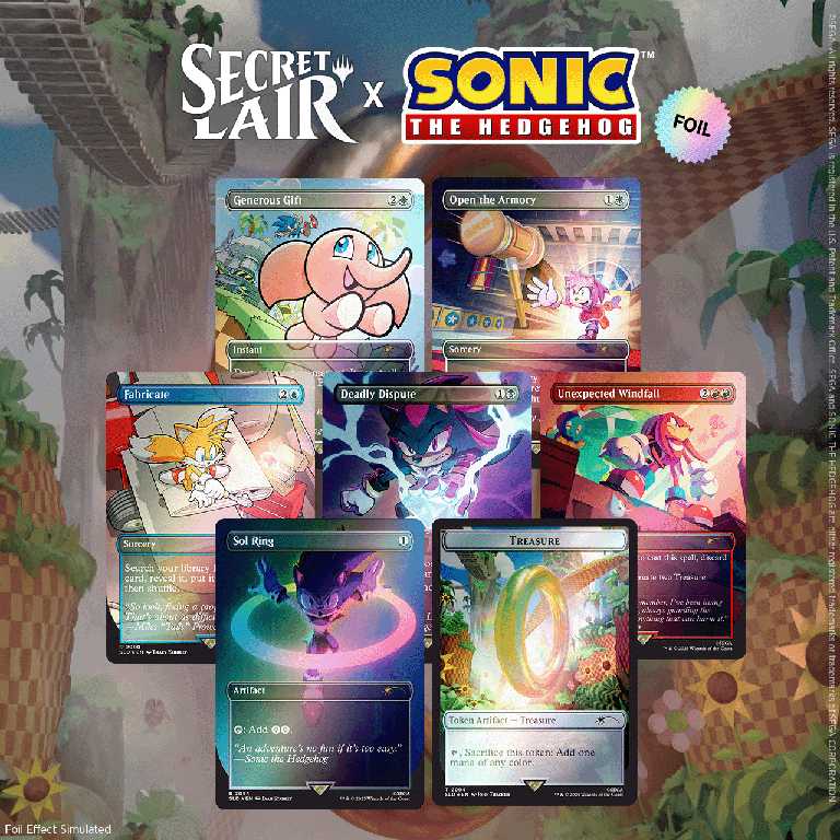 Sonic y Magic: The Gathering tendrán colaboración