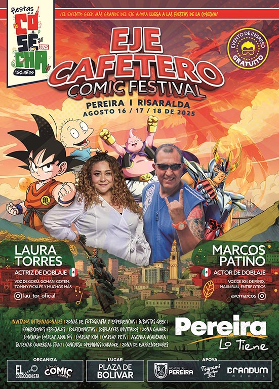 Eje Cafetero Comic Festival 2025 será el 16 de agosto en Pereira