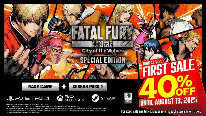 FATAL FURY City of the Wolves recibe un 40% de descuento por tiempo limitado