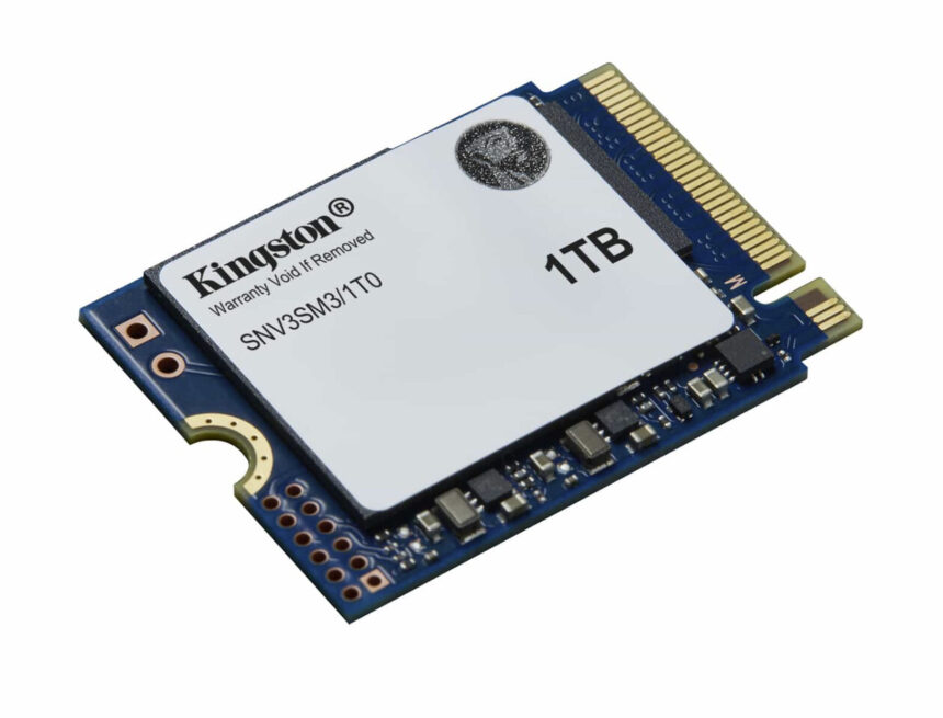 Kingston anuncia el SSD NV3 en tamaño 2230