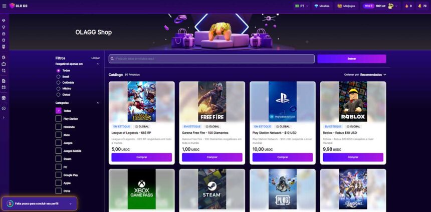 OLA GG lanza la primera tienda de juegos con pagos en criptomoneda