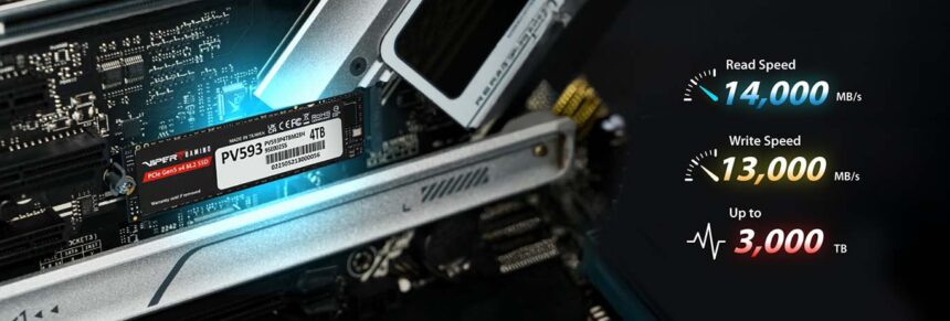 Patriot Anunció el SSD PV593 PCIe Gen 5 x4 M.2 2280