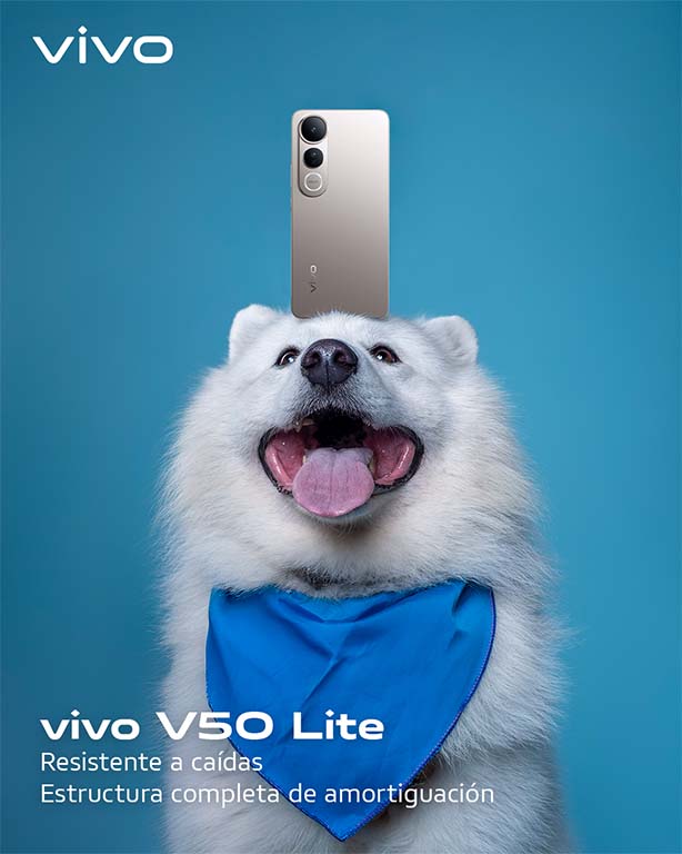vivo V50 Lite puede sobrevivir a accidentes con tus mascotas