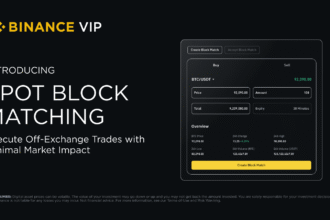 Binance presenta Binance Spot Block Matching
