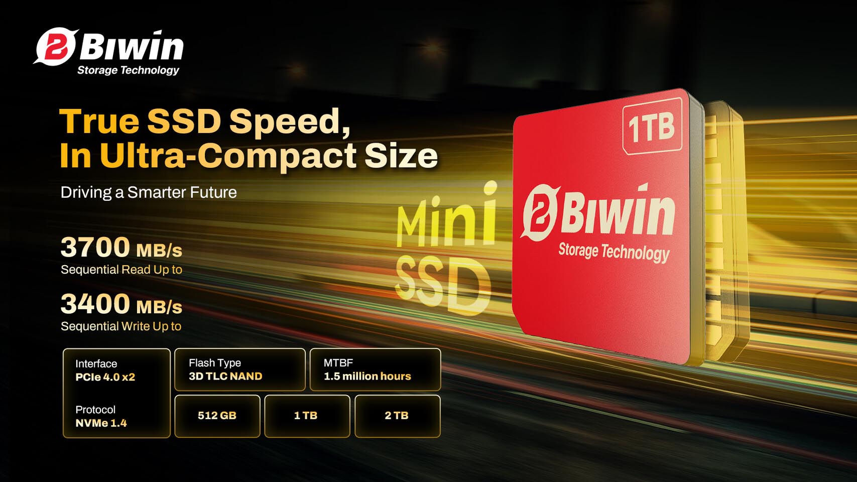 Biwin presentó un Mini SSD de tamaño de SIM